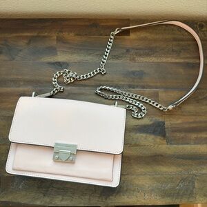 Rebecca Minkoff Leather Christy Shoulder Crossbody Purse in Peony Pastel Bag